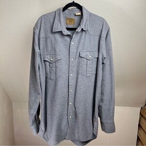 MOOSE CREEK Gray Western Shirt w/Snap Closures. Size 2XLT